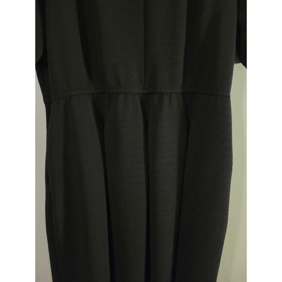 Lane Bryant Plus Size Womens Black Ribbed Sheath Dress Size 18/20 - Picture 3 of 5